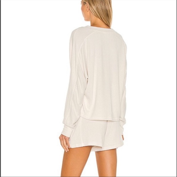 Rag & Bone Lounge Gifting Set Knit Top Shorts Off White Pale Beige $250 - Picture 13 of 14